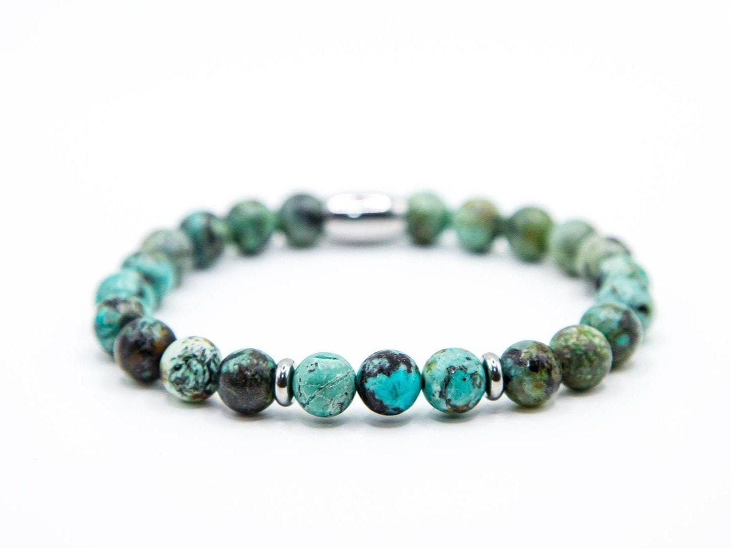 Ashur Designs Natural gemstone braclet African Turquoise back